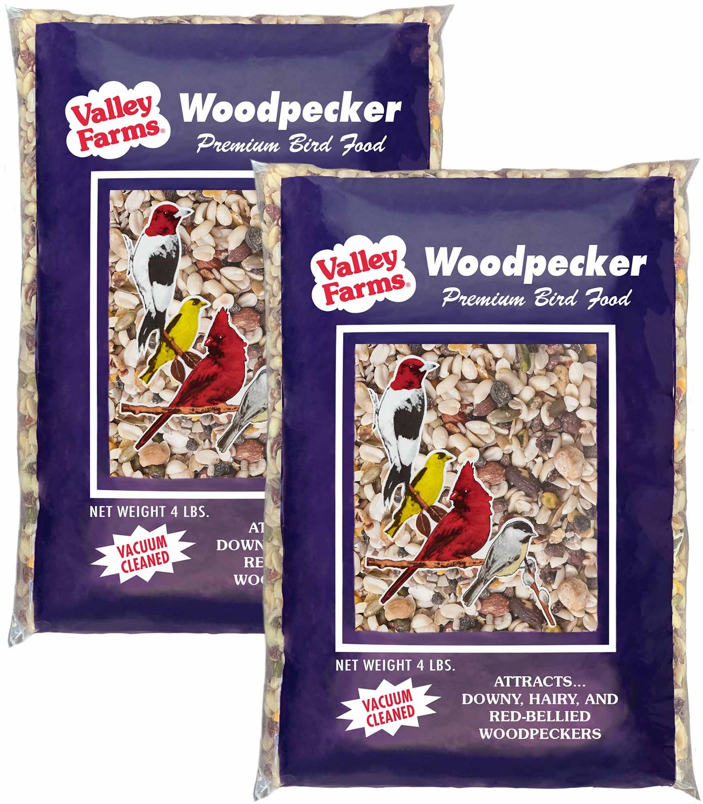 Valley Farms Woodpecker Mix Wild Bird Food with Sunflower Hearts!