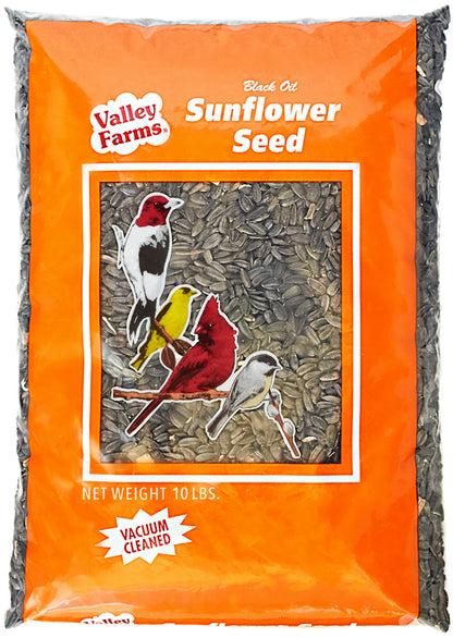 Valley Farms Black Oil Sunflower Seed Wild Bird Food