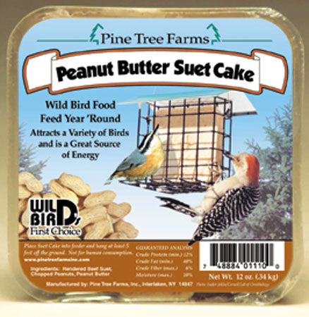 Pine Farms Peanut Butter Suet Cake 12 per Box