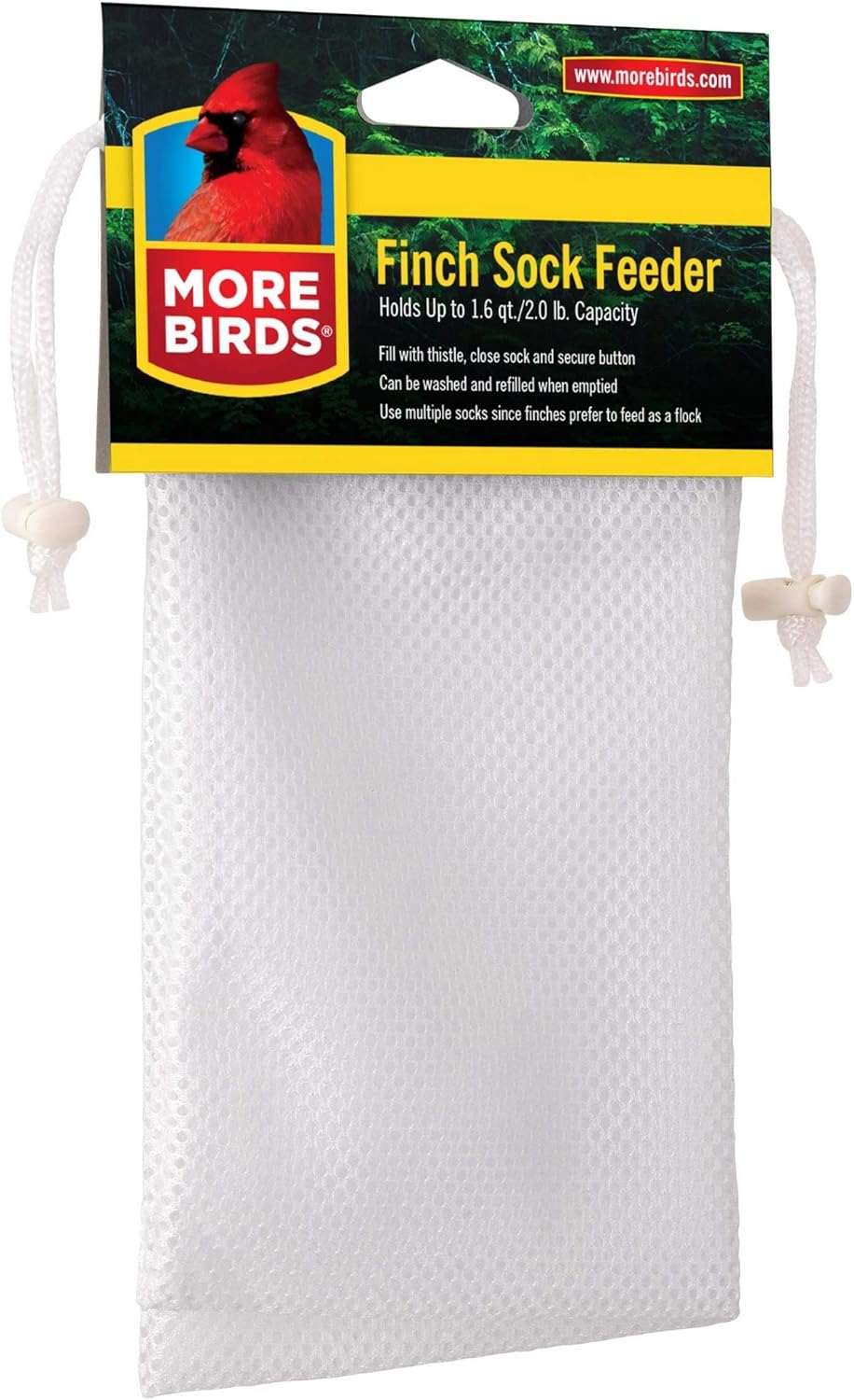 Finch Sock Feeder 2-Pack by MORE BIRDS