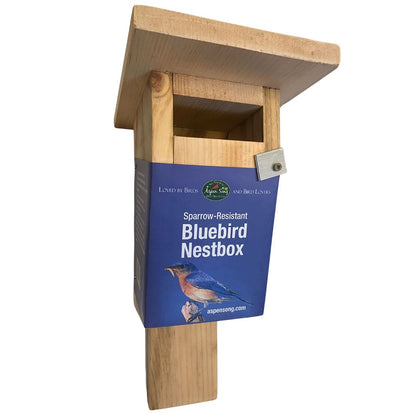 Sparrow-Resistant Bluebird Nestbox by ASPEN SONG