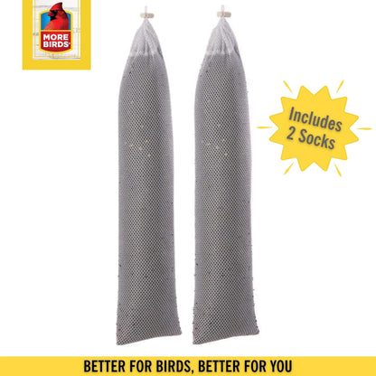 Finch Sock Feeder 2-Pack by MORE BIRDS