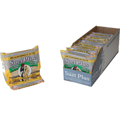 Mealworms & Nuts Suet Plus 12-Pack by ST. ALBANS BAY
