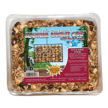 A tray package of the mealworm banquet cake