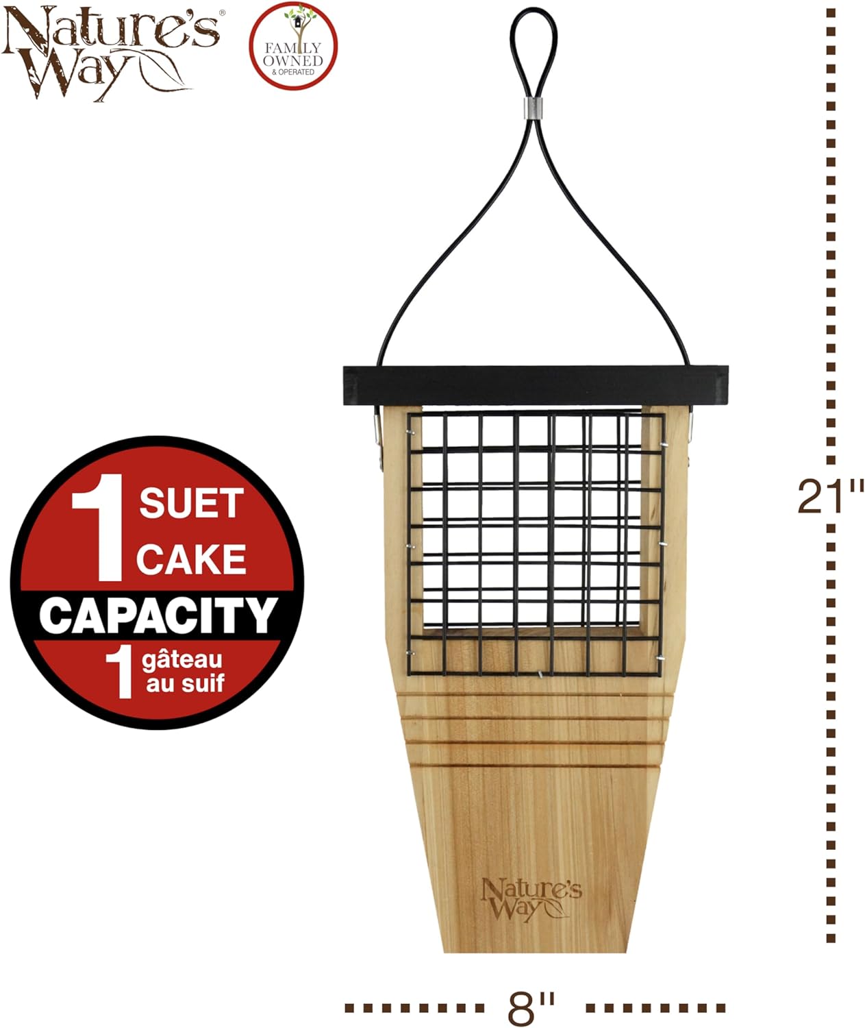 Cedar Tail Prop Suet Feeder by NATURE'S WAY