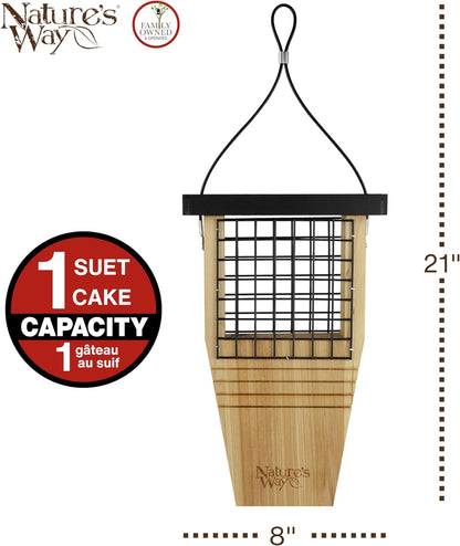 Cedar Tail Prop Suet Feeder by NATURE'S WAY