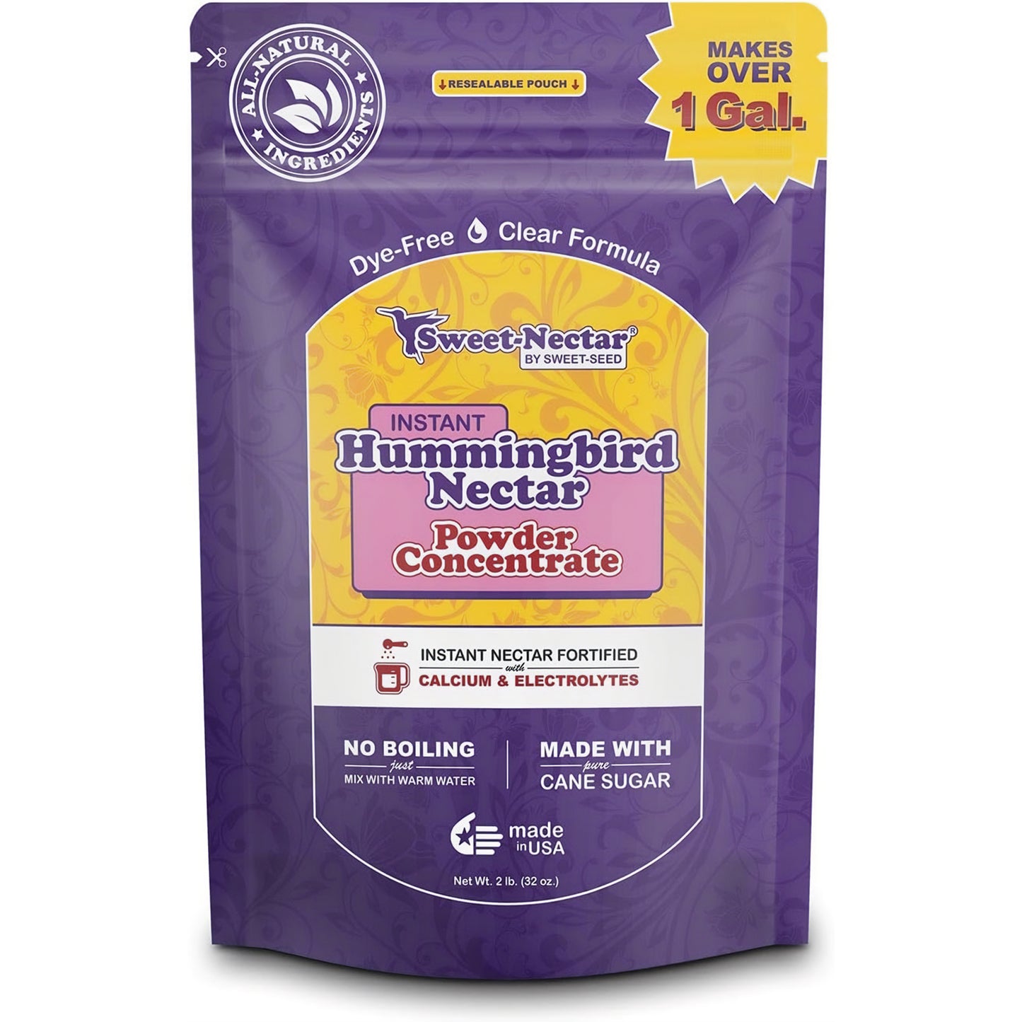 Sweet-Nectar Instant Hummingbird Nectar Powder Concentrate by SWEET-SEED