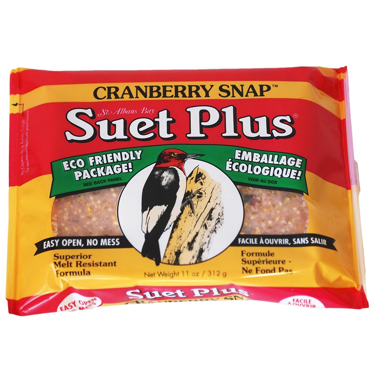 a package of st albans bay cranberry snap suet