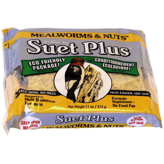 a package of st albans bay Mealworms and Nuts suet 