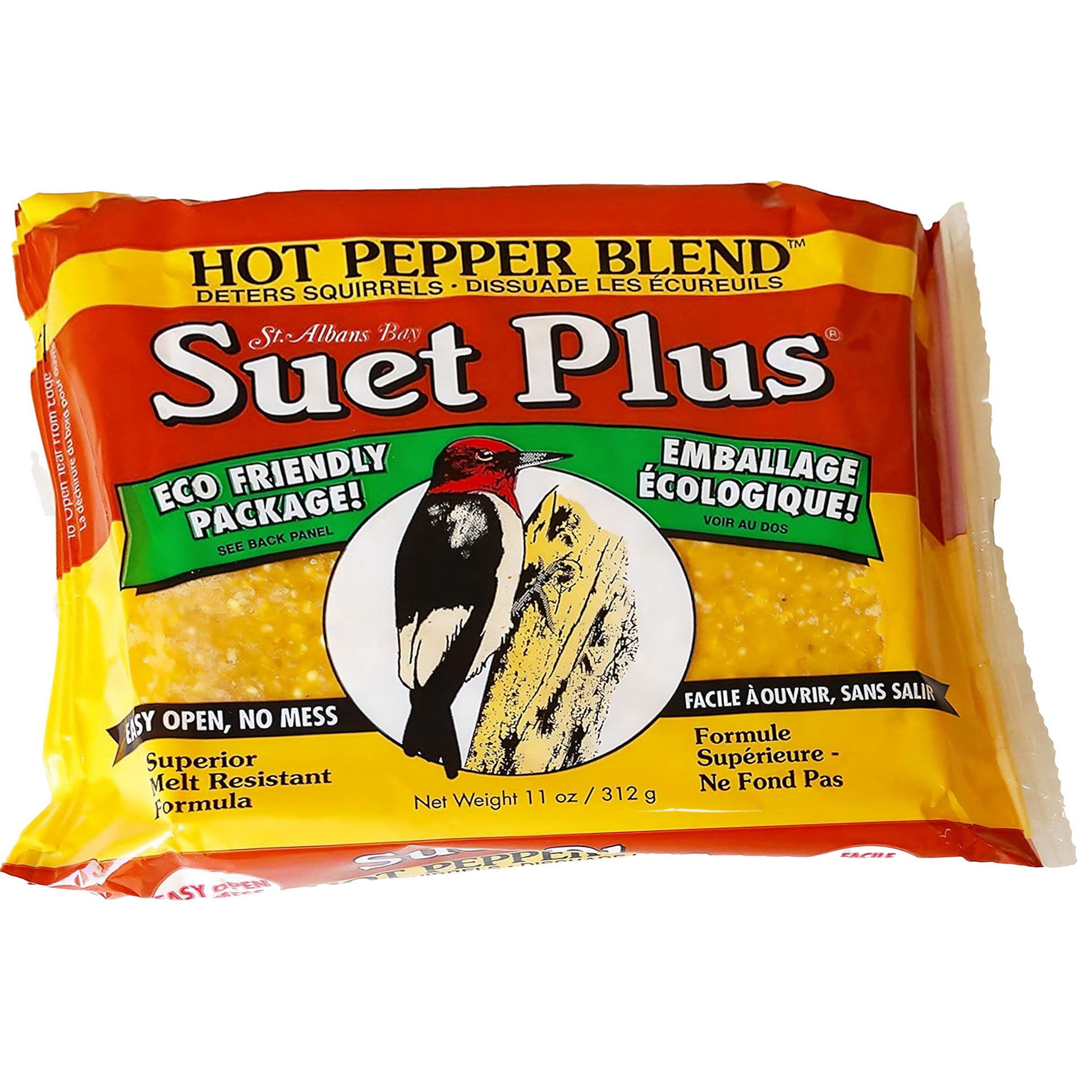 a package of st albans bay hot pepper blend suet 