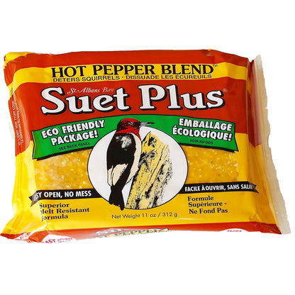 a package of st albans bay hot pepper blend suet 