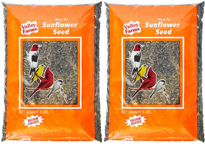 Valley Farms Black Oil Sunflower Seed Wild Bird Food