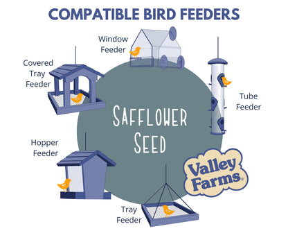 Valley Farms Safflower Seed Wild Bird Food