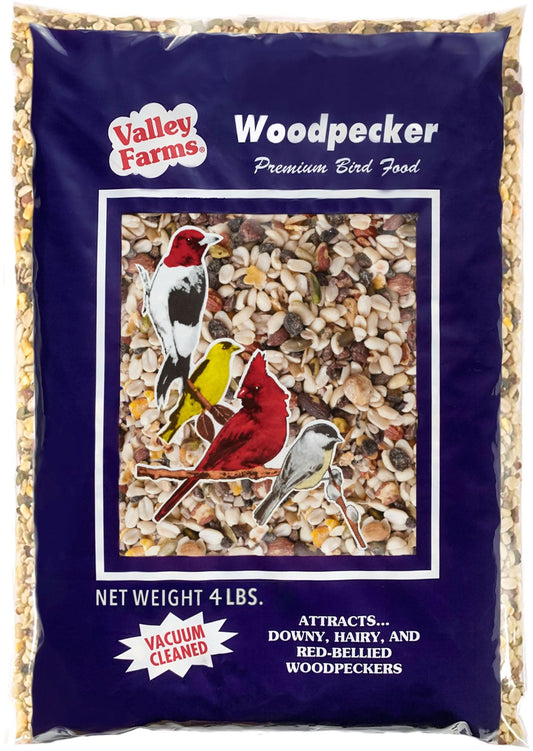 Valley Farms Woodpecker Mix Wild Bird Food with Sunflower Hearts!