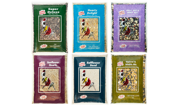 Valley Farms Robust Energy 6 PACK Wild Bird Food - No Mess, Sunflower Hearts, Fruit Mix!